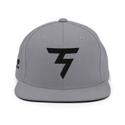 Spinner Snapback The Torrey Silver Black golf hat – front view