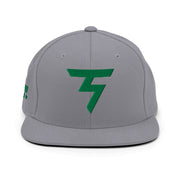 Spinner Snapback The Torrey Silver Kelly golf hat – front view