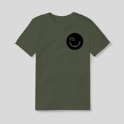 Solid Happy Short Sleeve Tee