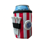 Beverage Caddie 3-in-1 Golf Insulator, Removeable Ball Marker, Bag Clip & Tees Combo