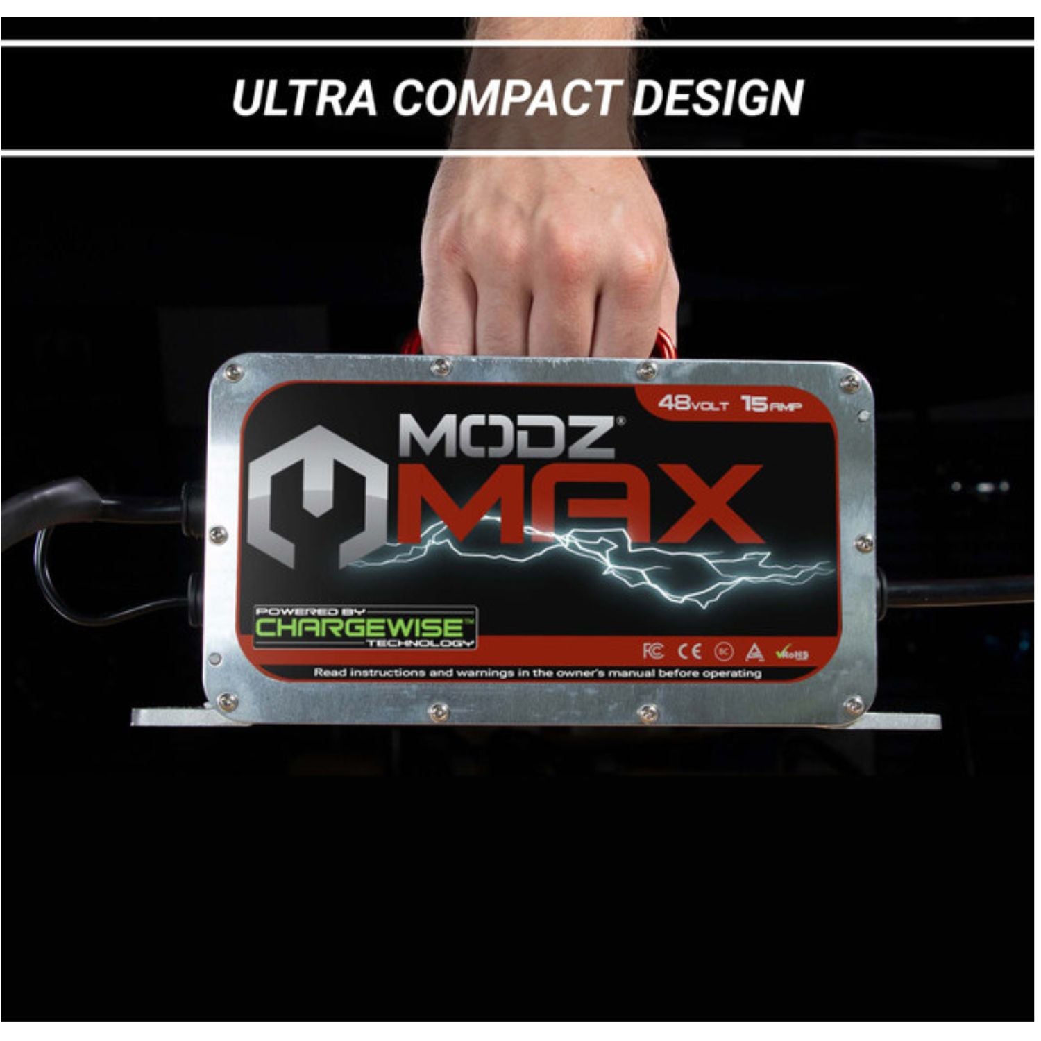 MODZ MAX48 15 Amp Yamaha G19/G22 Battery Charger for 48 Volt Golf Carts