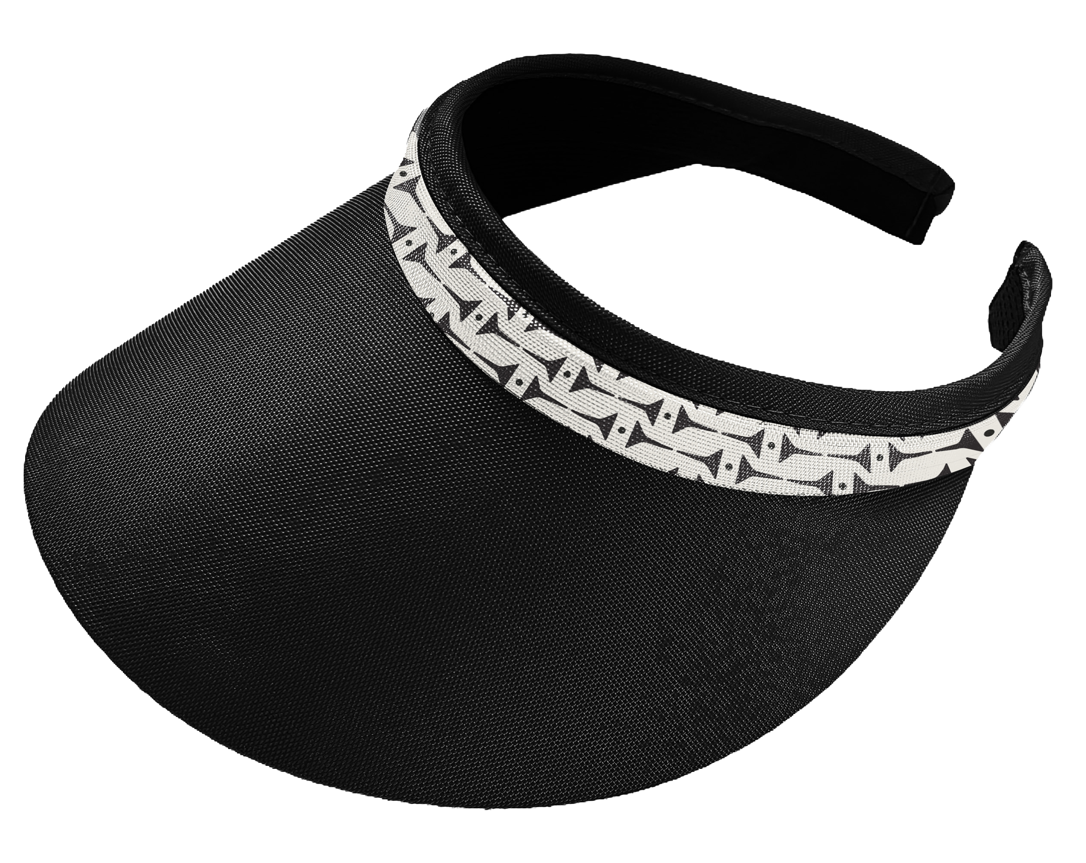 Black Tees Clip On Visor