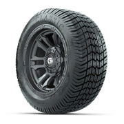 GTW® Shogun Gunmetal 12 in Wheels with 215/40-12 Excel Classic Street Tires – Full Set