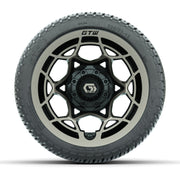 GTW® Nexus Black with Bronze Face 12 in Wheels with 205/30-12 Fusion Street Tires – Full Set
