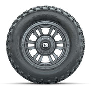 GTW® Shogun Gunmetal 12 in Wheels with 23X10.00-12 Rogue All-Terrain Tires – Full Set