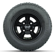 GTW Godfather Black 10 in Wheels with 205/50-10 Mamba Street Tires – Full Set