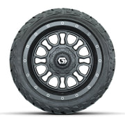 GTW Volt Gunmetal 12 in Wheels with 215/40-R12 Maverick Low-Profile All-Terrain Tires – Full Set