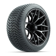 GTW Monaco Black/Machined 16 in Wheels with 225/40-R16 Mamba Street Tires – Full Set
