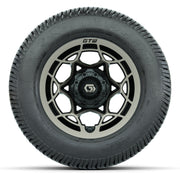 GTW® Nexus Black/Bronze 12 in Wheels with 255/50-12 Excel Classic Street Tires – Full Set