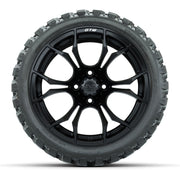 GTW Spyder Matte Black 15 in Wheels with 23x10-R15 Nomad All-Terrain Tires – Full Set