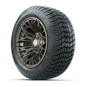GTW® Stellar Matte Bronze 12 in Wheels with 215/40-12 Excel Classic Street Tires – Full Set