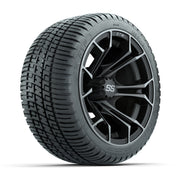 Set of (4) 12 in GTW Spyder Wheels with 205/30-12 GTW Fusion Street Tires