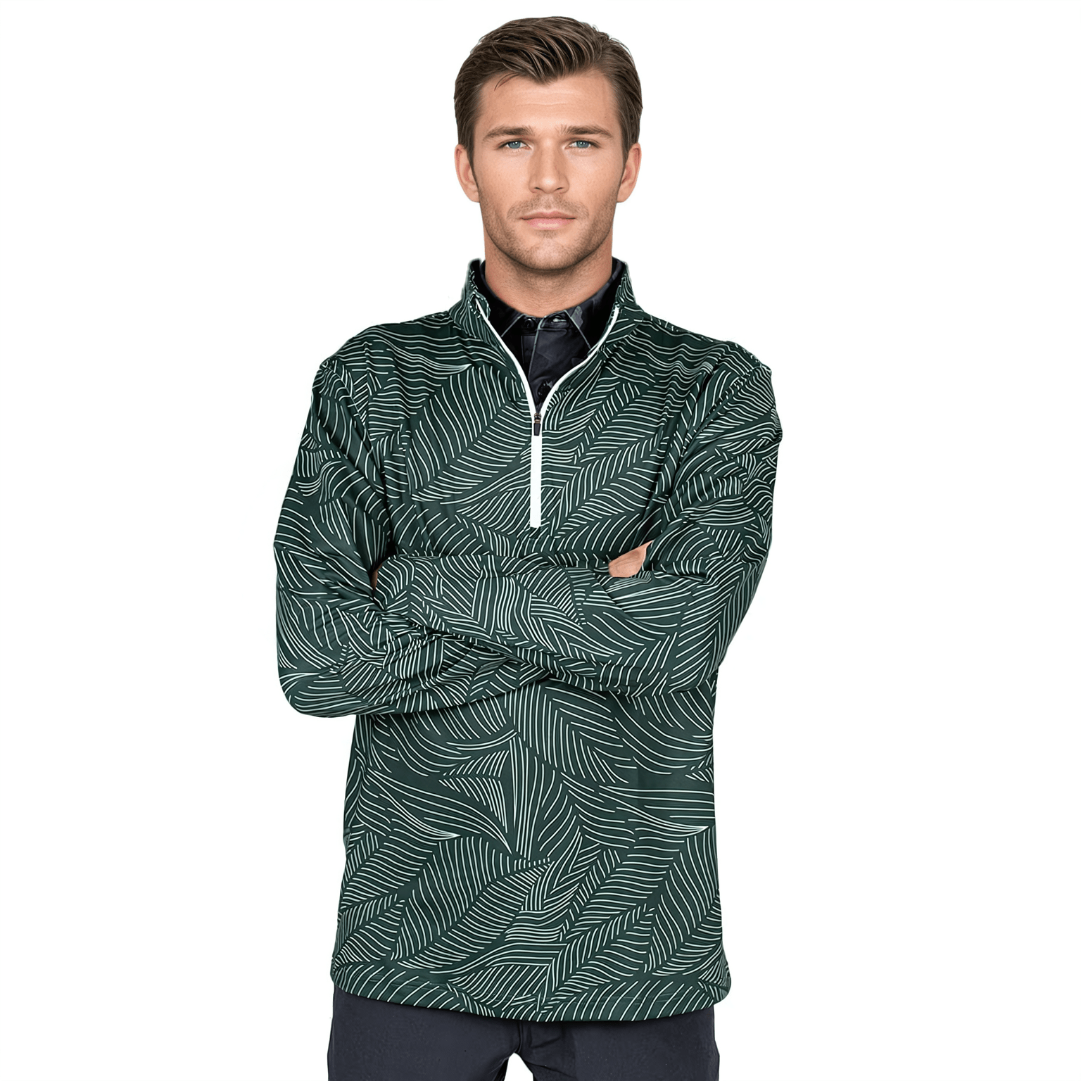 Bermuda Leaf Men's Q-Zip