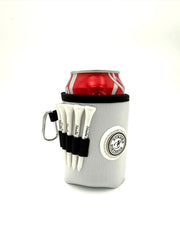 Beverage Caddie 3-in-1 Golf Insulator, Removeable Ball Marker, Bag Clip & Tees Combo
