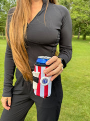 Beverage Caddie 3-in-1 Golf Insulator, Removeable Ball Marker, Bag Clip & Tees Combo