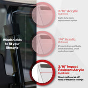 RedDot Star EV Capella Clear DOT Folding Windshield