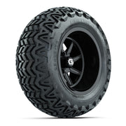 GTW Reaper Gloss Black 14 in Wheels with 23X10-14 Predator All-Terrain Tires – Full Set