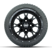 Set of (4) 12 in GTW Vortex Wheels with 205/30-12 GTW Fusion Street Tires