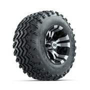 GTW Vampire Machined/Black 10 in Wheels with 20x10.00-10 Rogue All Terrain Tires – Full Set