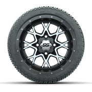 Set of (4) 12 in GTW Vortex Wheels with 205/30-12 GTW Fusion Street Tires