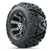 GTW Tempest Black/Machined 10 in Wheels with 20x10-10 Barrage Mud Tires – Full Set