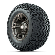 GTW® Vandal Bronze/Machined 12 in Wheels with 23X10.5-12 Predator All-Terrain Tires – Full Set