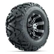 GTW Tempest Black/Machined 10 in Wheels with 20x10-10 Barrage Mud Tires – Full Set