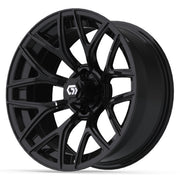Monaco 16 inch GTW golf cart wheel - Gloss Black
