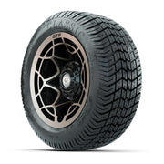 GTW® Nexus Black/Bronze 12 in Wheels with 215/40-12 Excel Classic Street Tires – Full Set