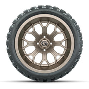 GTW Assault Matte Bronze 15 in Wheels with 23X10-R15 Nomad Steel Belted Radial All-Terrain Tires – Full Set