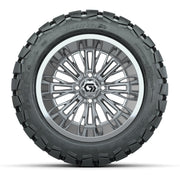 GTW Viper Chrome 14 in Wheels with 22X10-14 Timberwolf All-Terrain Tires – Full Set
