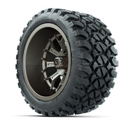 GTW Assault Matte Bronze 14 in Wheels with 23X10-R14 Nomad Steel Belt Radial All-Terrain Tires – Full Set