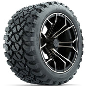 GTW 14 inch Spyder bronze and black wheels with Nomad all-terrain tires - Set of Four