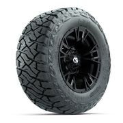 GTW Vandal Matte Black/Machined 12 in Wheels with 23x10.00-R12 Maverick All-Terrain Tires – Full Set