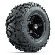 GTW Godfather Black 10 in Wheels with 20x10-10 Barrage Mud Tires – Full Set