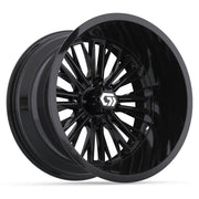Viper Ultra-Wide 15 inch GTW golf cart wheel - Glossy Black