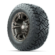 GTW Vandal Satin Bronze/Machined 12 in Wheels with 23x10.00-R12 Maverick All-Terrain Tires – Full Set