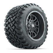 GTW Volt Gunmetal/Machined 12 in Wheels with 22x11-R12 Nomad All Terrain Tires – Full Set