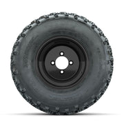 GTW Steel Matte Black 3:5 Offset 10 in Wheels with 22x11.00-10 Rogue All Terrain Tires – Full Set