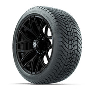 GTW Monaco Gloss Black 16 in Wheels with 225/40-R16 Mamba Street Tires – Full Set