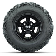 GTW Godfather Black 10 in Wheels with 20x10-10 Barrage Mud Tires – Full Set