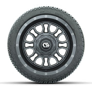 GTW® Volt Gunmetal 12 in Wheels with 205/30-12 Fusion Street Tires – Full Set