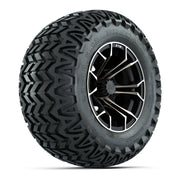 GTW® Spyder Matte Black/Bronze 12 in Wheels with 23X10.5-12 Predator All-Terrain Tires – Full Set
