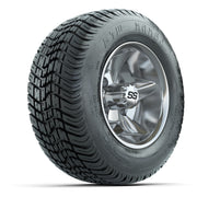 GTW Godfather Chrome 10 in Wheels with 205/50-10 Mamba Street Tires – Full Set