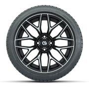 GTW Monaco Black/Machined 16 in Wheels with 225/40-R16 Mamba Street Tires – Full Set
