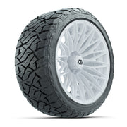 GTW Blur Gloss White 16 in Wheels with 225/40-R16 Maverick Hybrid Tires – Full Set