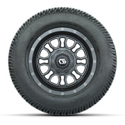 GTW® Volt Gunmetal 12 in Wheels with 255/50-12 Excel Classic Street Tires – Full Set