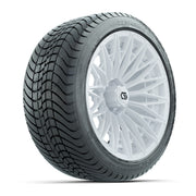 GTW Blur Gloss White 16 in Wheels with 225/40-R16 Mamba Street Tires – Full Set