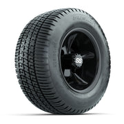 GTW Godfather Black 10 in Wheels with 205/50-10 Fusion Street Tires – Full Set