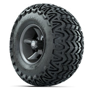 GTW Godfather Matte Gray 10 in Wheels with 22x11-10 Predator All-Terrain Tires – Full Set